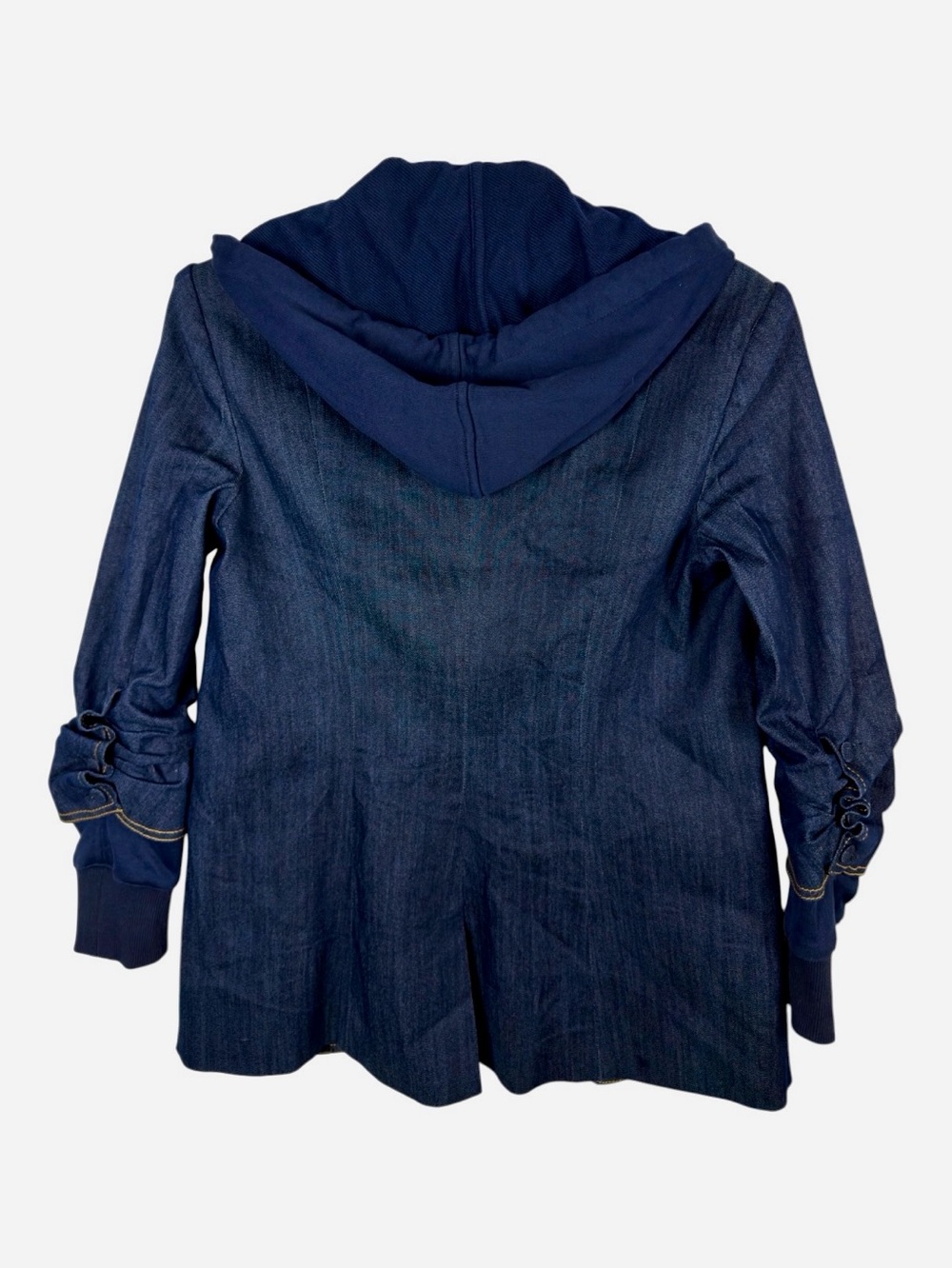 Cinq a Sept NWOT “Khloe” Women's Denim Mixed Media Indigo Jacket Size 2. - Picture 10 of 16